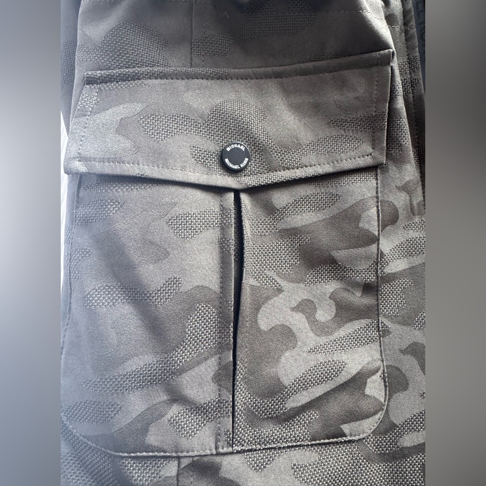 NWT Michael Kors Olive camouflage Utility Jacket - Picture 9 of 9